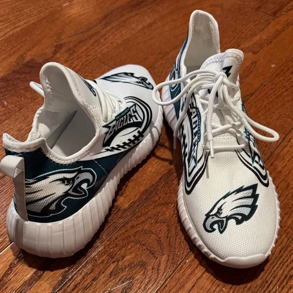 Philadelphia Eagles sneakers men 8.5-9 woman’s 11-11.5 - Picture 2 of 10